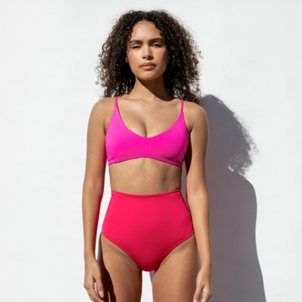 Left On Friday Sunday Top Hot Pink